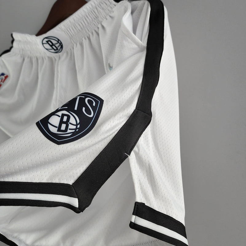 Short 75e anniversaire Brooklyn Nets Blanc NBA