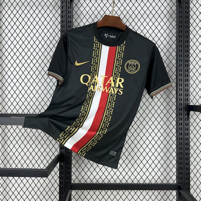 CAMISA DO PSG 25/26 PRETO EDIÇÃO ESPECIAL