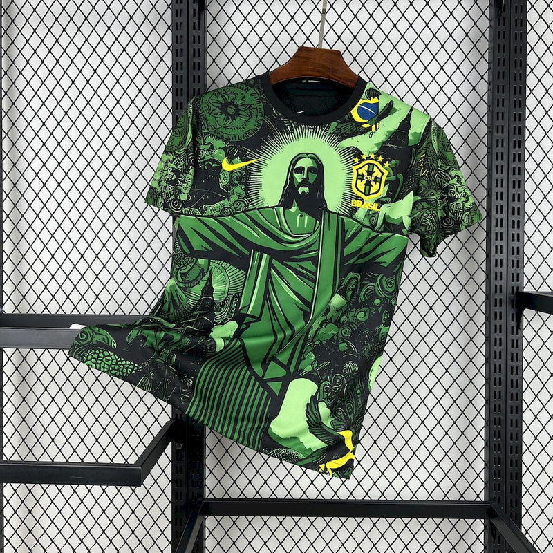 BRAZIL NATIONAL TEAM SHIRT 25/26 GREEN SPECIAL EDITION