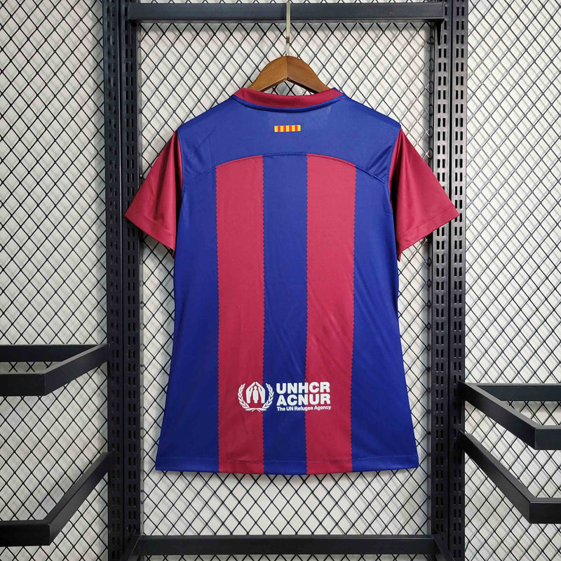 MAILLOT FEMME BARCELONE 25/26 VIOLET ET ROUGE
