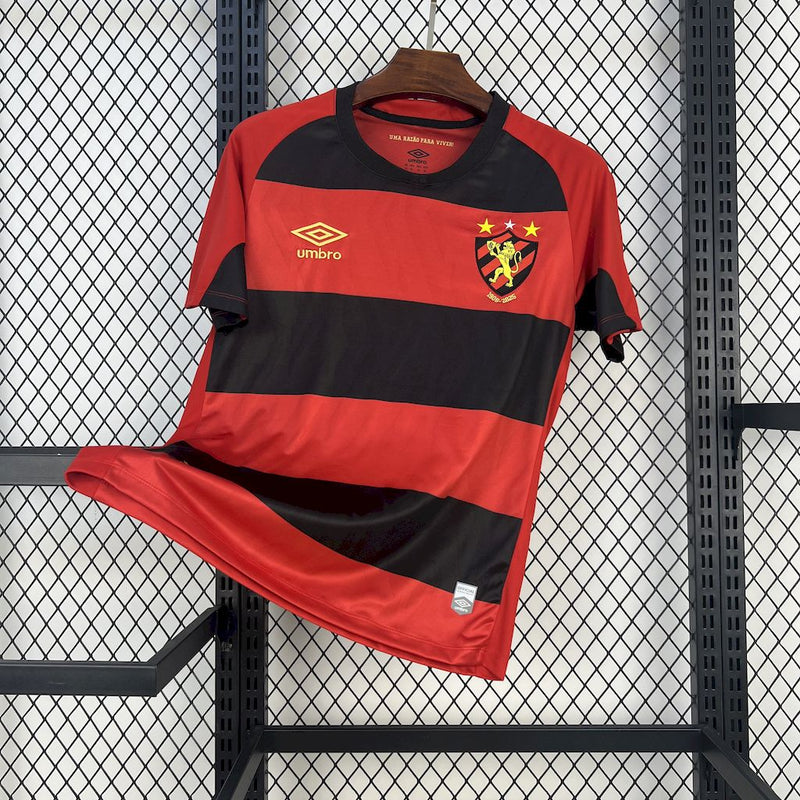 SPORT RECIFE 25/26 SHIRT RED AND BLACK