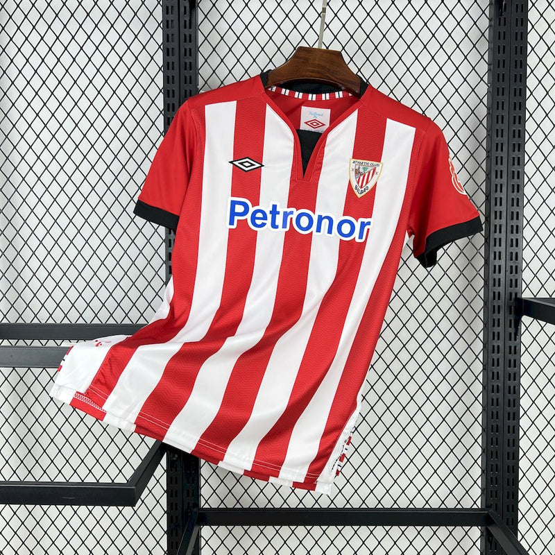 CAMISA RETRÔ DO ATLETIC BILBAO 11/12 VERMELHO E BRANCO