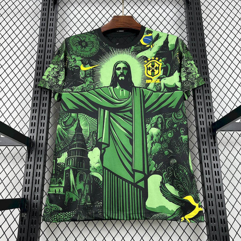 BRAZIL NATIONAL TEAM SHIRT 25/26 GREEN SPECIAL EDITION